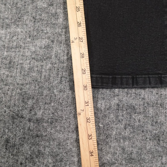 The Perfect Jean‎ NYC Mens 36x32 Black Slim Fit Straight Denim Jeans Stretch - Picture 7 of 12